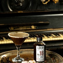 LocoShop NO 18 Espresso Martini Artizanal Alkolsüz Karışım Taze Sıkma Meyve Kokteyl Mix 900 ml