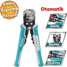 Ingco Profesyonel Otomatik Kablo Sıyırma Pensesi Bilgisayarcı Network Elektrik Bağlantı Kablosu Soyma