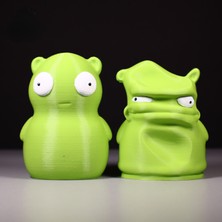 Bob's Burgers Kuchi Kopi Iyi ve Kötü Figür Oyuncaklar 2'li Set Sevimli Dekor