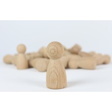 Ali Wooden Aliwooden 25 Li Waldorf Naturel Insan Figürü