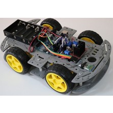 Robimaker Arduino 4WD Araba Kiti Araç Şase HC05 Bluetooth (Montajlı)