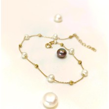 Dorika Toplu Inci Bileklik Künye 14 Ayar Altın Hd Videolu