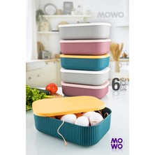 Mowo Home Trove 6 Adet Mutfak Saklama Kabı 3,2 lt