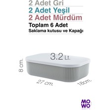 Mowo Home Trove 6 Adet Mutfak Saklama Kabı 3,2 lt