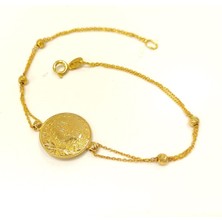 Reşat Çeyrek Altınlı Forse Zincirli  Künye Bileklik Altın 4K VİDEOLU