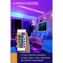 Luciole Rgb Tak Çalıştır Aplik 16 Renkli 4 Animasyonlu Tv Arkası  Yatak Odası  Bilgisayar  4metre  LCAPL49