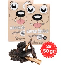 Havhav Doğal Köpek Ödül Maması 2 Adet Katkısız Köpek Ödül Maması Seti  Kurutulmuş Et Çıtır Işkembe 2X50 gr