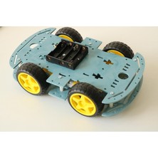 Robimaker Arduino 4WD Araba Kiti Araç Şase Robimaker (Montajlı)