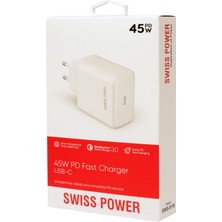 Swiss 45W Beyaz Adaptör