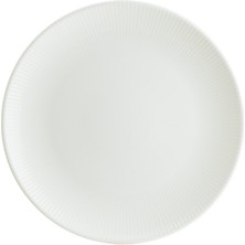 Bonna Porselen Iris White Serisi 6'Lı 27 Cm Düz Servis Tabağı
