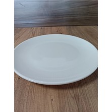 Bonna Porselen Iris White Serisi 6'Lı 27 Cm Düz Servis Tabağı