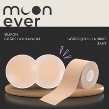 Moon Ever Moonever Göğüs Şekillendirici Bant + Silikon Göğüs Ucu Kapatıcı