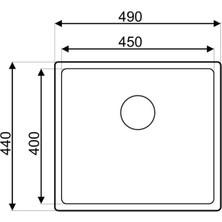 Asil Krom Eviye Drawn R15 AS 355 Series Paslanmaz Çelik Mutfak Evyesi (Sifon Dahil)