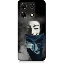 Teknomeg Infinix Note 30 Pro Uyumlu V For Vendetta Anonymous Desenli Silikon Kılıf