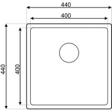 Asil Krom Eviye Drawn R15 Series Paslanmaz Çelik Mutfak Evyesi (Sifon Dahil)