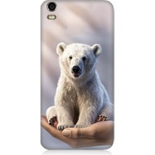 Teknomeg Vestel Venus V5 Uyumlu Sevimli Kutup Ayısı  Desenli Silikon Kılıf