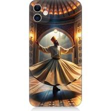 Teknomeg Apple Iphone 12 Uyumlu Mevlevi Semazen Desenli Silikon Kılıf