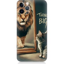 Teknomeg Apple Iphone 12 Pro Max Uyumlu Büyük Düşün Desenli Silikon Kılıf