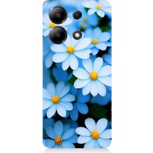 Teknomeg Redmi Note 13 Uyumlu Soft Renkli Papatyalar Desenli Silikon Kılıf