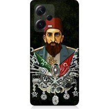 Teknomeg Xiaomi Redmi Note 12 Pro Plus Uyumlu Osmanlı 2. Abdülhamid Han Desenli Silikon Kılıf