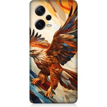 Teknomeg Xiaomi Redmi Note 12 Pro Plus Uyumlu Uçan Savaşçı Kartal Desenli Silikon Kılıf