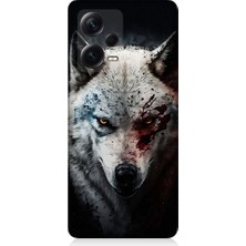 Teknomeg Xiaomi Redmi Note 12 Pro Plus Uyumlu Savaşçı Boz Kurt Desenli Silikon Kılıf