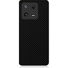 Teknomeg Xiaomi Mi 13 Uyumlu Siyah Karbon Motif Desenli Silikon Kılıf