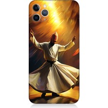 Teknomeg Apple Iphone 11 Pro Uyumlu Semazen Yapan Mevlevi Desenli Silikon Kılıf