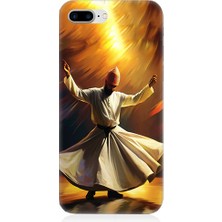 Teknomeg Apple Iphone 8 Plus Uyumlu Semazen Yapan Mevlevi Desenli Silikon Kılıf