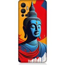 Teknomeg Infinix Hot 12 Uyumlu Budha Heykeli Desenli Silikon Kılıf