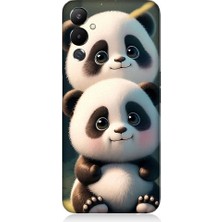 Teknomeg Tecno Pova 3uyumlu Sevimli Yavru Pandalar Desenli Silikon Kılıf