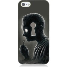 Teknomeg Apple Iphone 5 Uyumlu Zihnin Anahtarı Desenli Silikon Kılıf