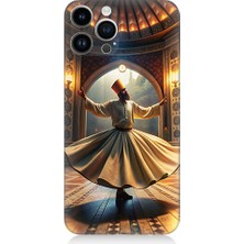 Teknomeg Apple Iphone 14 Pro Uyumlu Mevlevi Semazen Desenli Silikon Kılıf