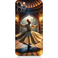 Teknomeg Apple Iphone 11 Pro Uyumlu Mevlevi Semazen Desenli Silikon Kılıf