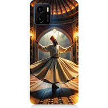 Teknomeg Vivo Y15S Uyumlu Mevlevi Semazen Desenli Silikon Kılıf