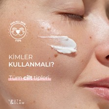 YOUTH&GLAM Yaşlanma Karşıtı ve Leke Karşıtı Salyangöz Özlü Cilt Bakım Kremi