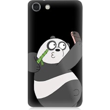Teknomeg Vestel Venus V4UYUMLU Selfie Çeken Panda Desenli Silikon Kılıf