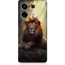 Teknomeg Redmi Note 13 Pro 5g Uyumlu Kral Aslan Desenli Silikon Kılıf