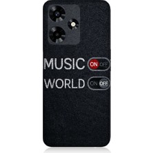 Teknomeg Infinix Hot 30 Uyumlu Müzik On Desenli Silikon Kılıf