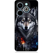 Teknomeg Infinix Hot 40I Uyumlu Yalnız Kurt Desenli Silikon Kılıf