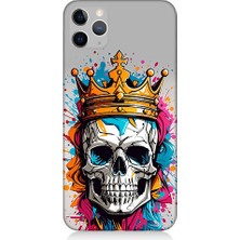Teknomeg Apple Iphone 11 Pro Uyumlu Kral Kurukafa Desenli Silikon Kılıf