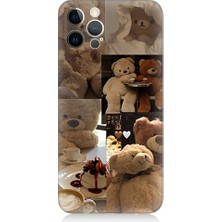 Teknomeg Apple Iphone 12 Pro Max Uyumlu Oyuncak Ayıcıklar Desenli Silikon Kılıf