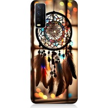 Teknomeg Vivo Y20 Uyumlu Düş Kapanı Dreamcatcher Desenli Silikon Kılıf