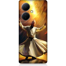 Teknomeg Vivo V29 Lite Uyumlu Semazen Yapan Mevlevi Desenli Silikon Kılıf