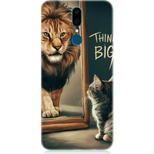 Teknomeg Vestel Venus V7 Uyumlu Büyük Düşün Desenli Silikon Kılıf