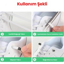 Airyfoot Pratik Kilitli Elastik Ayakkabı Bağcığı 100 cm ( 1 Çift )