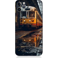 Teknomeg Apple Iphone 11 Pro Uyumlu Eski  Metro Istasyonu ve Tren Desenli Silikon Kılıf