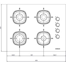 Silverline CS5665W01 Ankastre Ocak