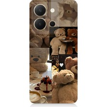 Teknomeg Vivo Y36 Uyumlu Sevgili Aşık Ayılar Desenli Silikon Kılıf