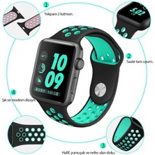 M.tk moveteck Xiaomi Redmi Watch 3 Uyumlu Kordon Nike Delikli Hava Alan Spor Kordon Kayış (Active Modeline Uymaz)